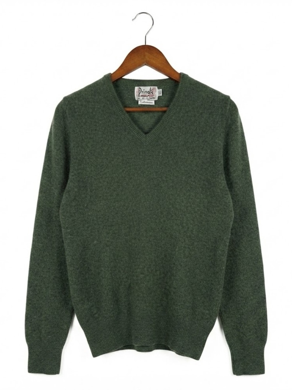 Alan Paine ‘Alexander Peters’ Green Cashmere Made In England Sweater MEDIUM